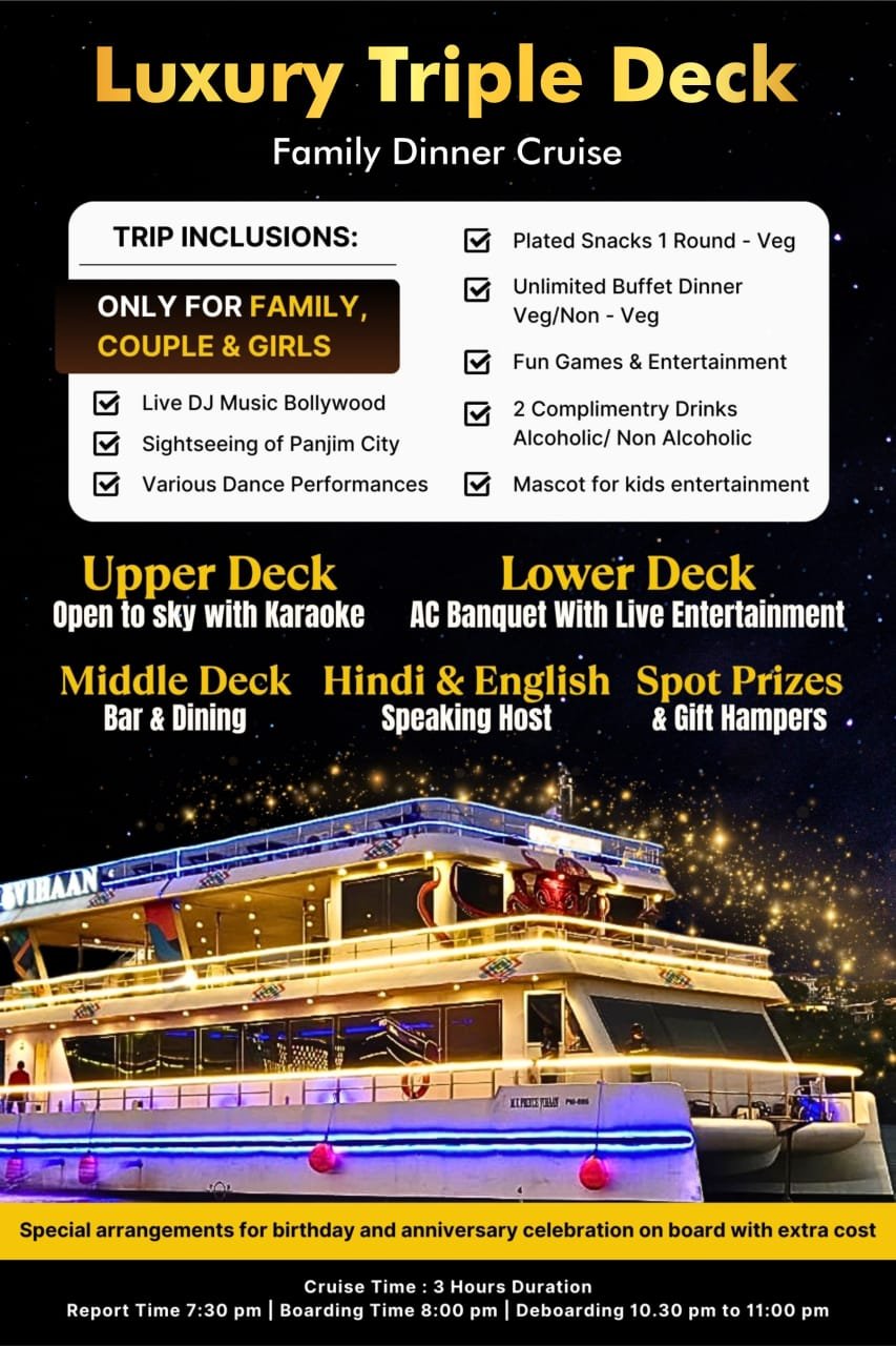 Luxury Triple Deck Cruise Package