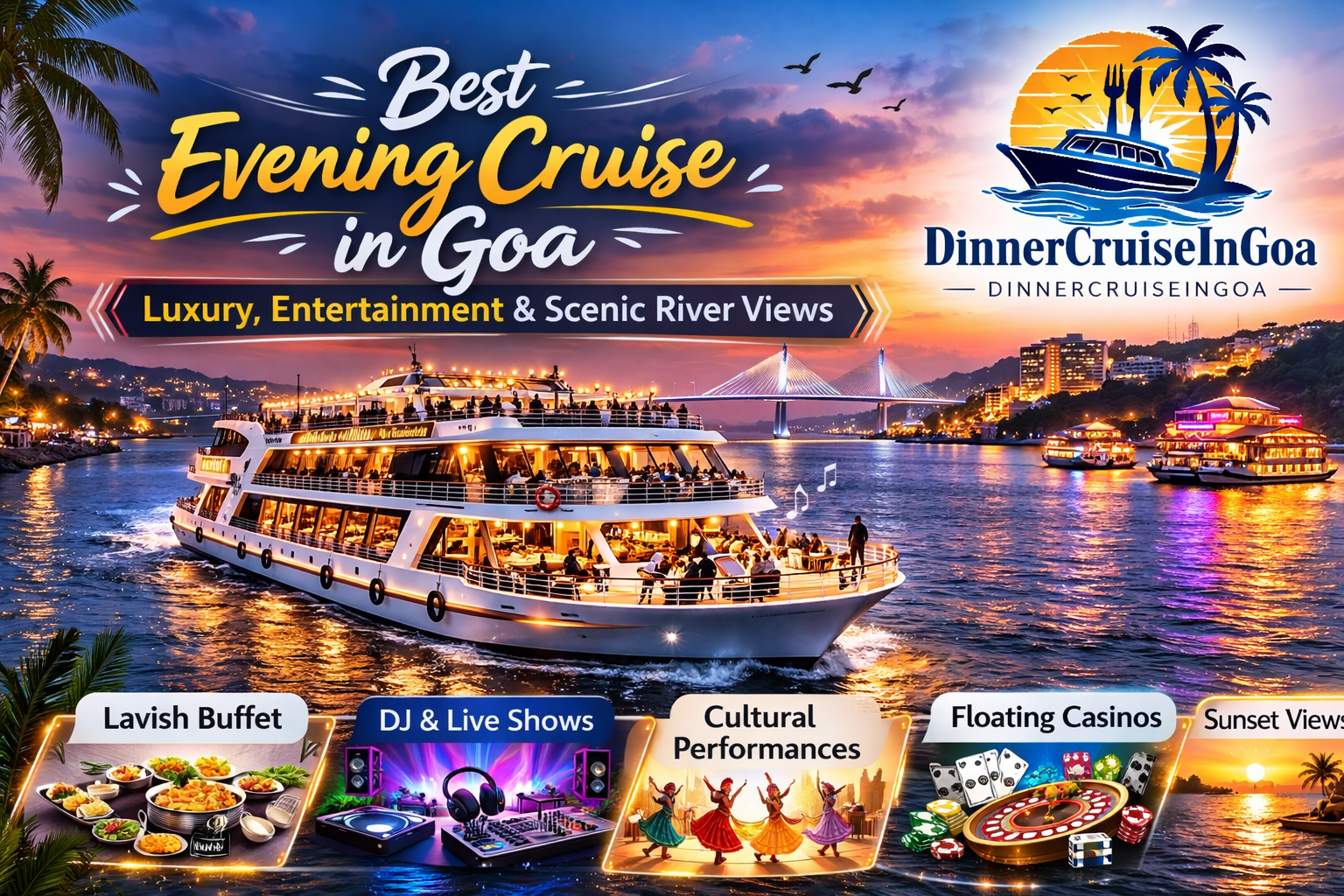 Best Evening Cruise in Goa: Experience Luxury, Entertainment & Unforgettable River Views