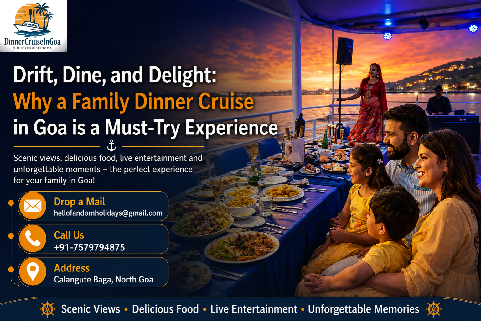 Drift, Dine, and Delight: Why a Family Dinner Cruise in Goa is a Must-Try Experience